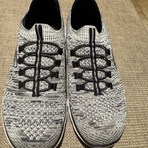 Skechers Black and White Athletic Shoes